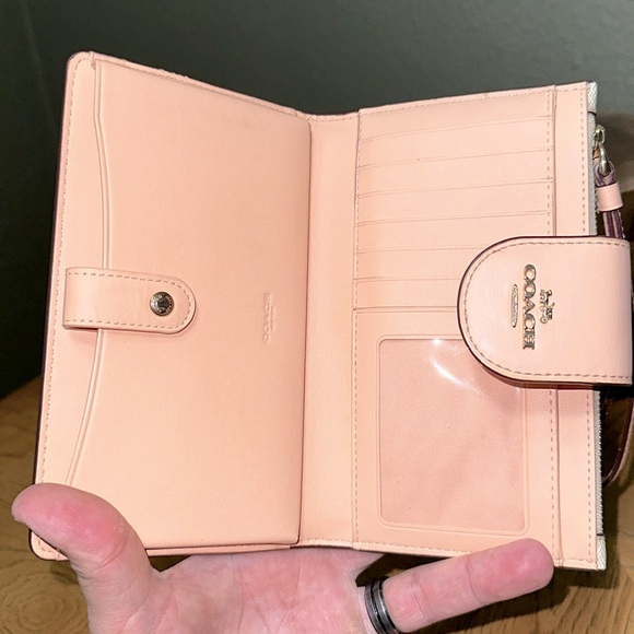 COACH Tech Phone Wallet In Colorblock Signature Canvas - Picture 10 of 13